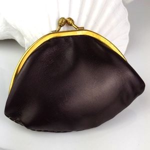Vintage Leather Brown Coin Purse